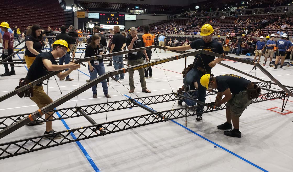 Kennesaw State Steel Bridge Team Finishes Top 20 in National